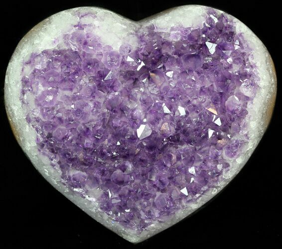 Purple Amethyst Crystal Heart - Uruguay #46212